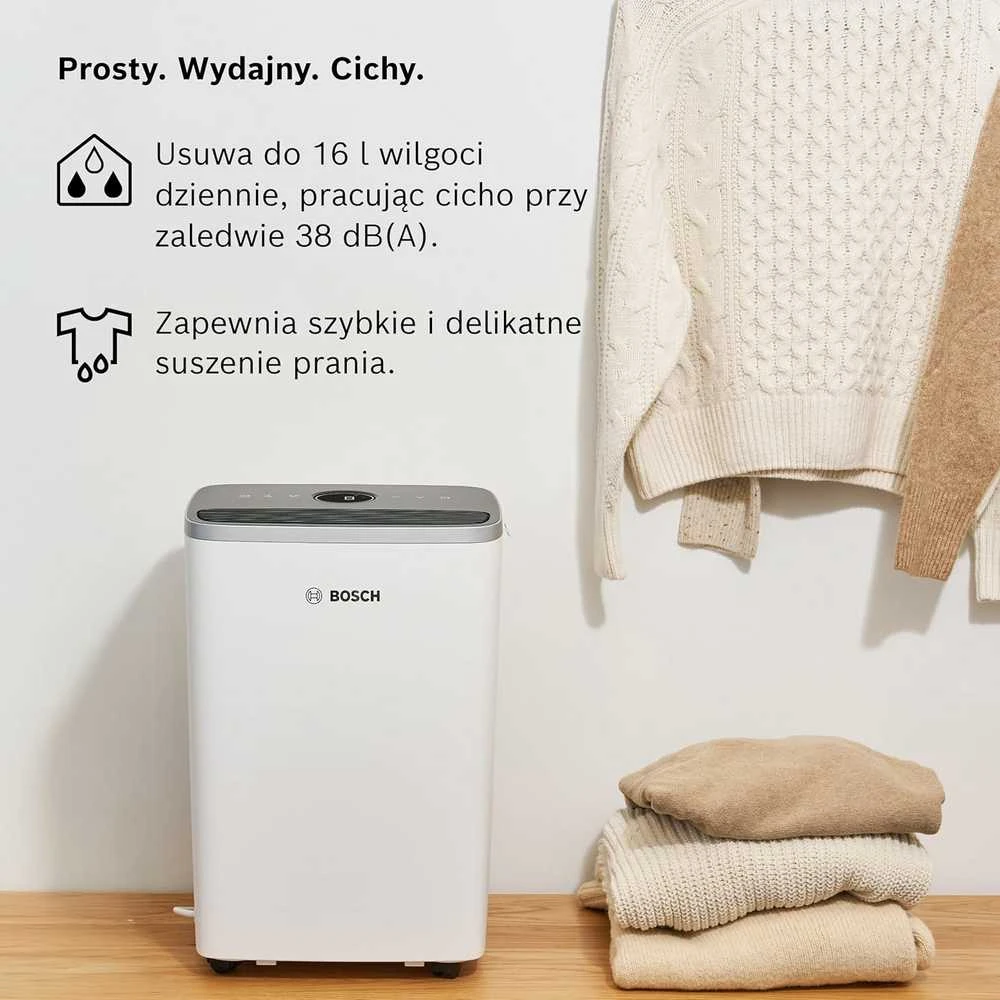 Bosch Dry 4000 oro sausintuvas, 16 l/para, iki 33 m² patalpoms, 2.5 l bakelis, 285 W