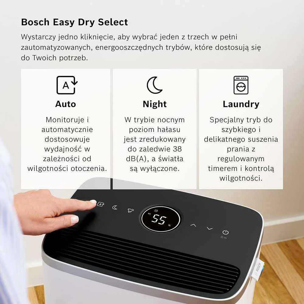 Bosch Dry 4000 oro sausintuvas, 16 l/para, iki 33 m² patalpoms, 2.5 l bakelis, 285 W