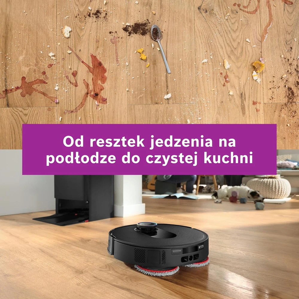 Bosch dulkių siurblys robotas su plovimo funkcija, 11000 Pa siurbimo galia, Smart Vision navigacija, BCRDW3BX