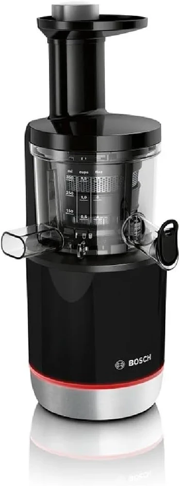 Bosch MESM731M Lėtaeigė sulčiaspaudė, VitaExtract, 150 W, Juoda, šiaušto nerūdijančio plieno