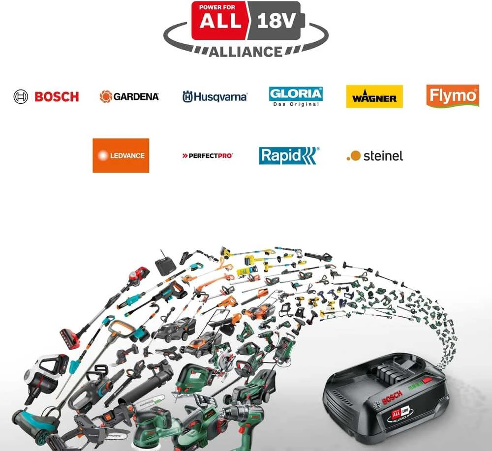 Bosch akumuliatorinis lietaus vandens siurblys GardenPump 18V-2000, 1x2,5Ah