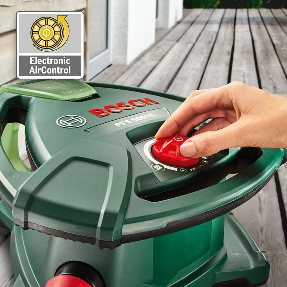 Bosch PFS 5000 E dažymo purkštuvas, 1200 W, 2 x 1000 ml talpos rinkinys