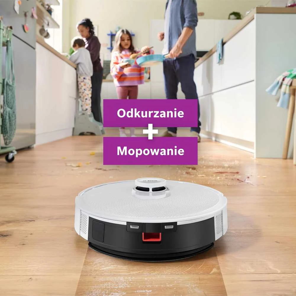 Dulkių siurblys - robotas Bosch Spotless +, Baltas (BCRD1W)
