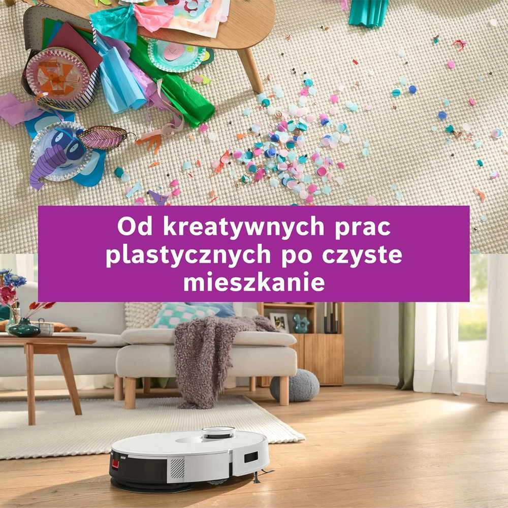 Dulkių siurblys - robotas Bosch Spotless +, Baltas (BCRD1W)