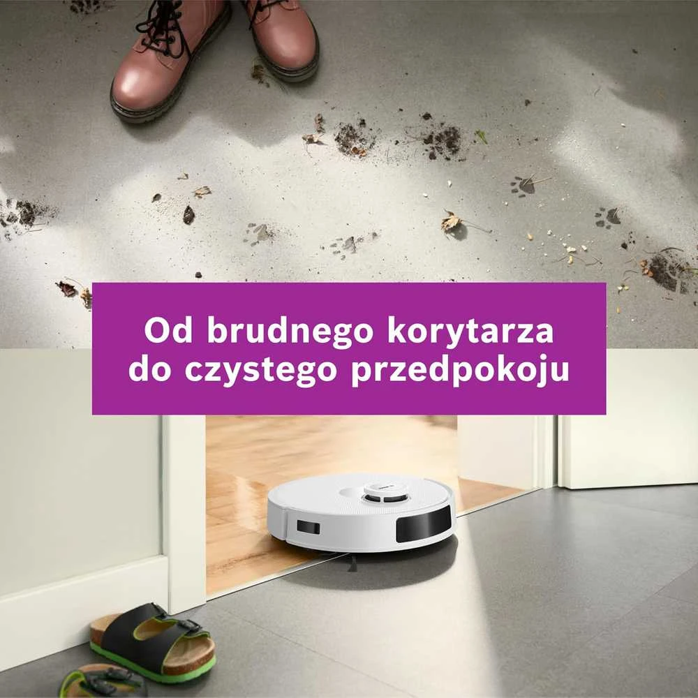 Dulkių siurblys - robotas Bosch Spotless +, Baltas (BCRD1W)
