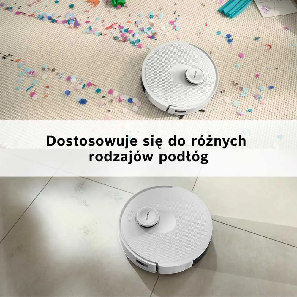 Dulkių siurblys - robotas Bosch Spotless +, Baltas (BCRD1W)