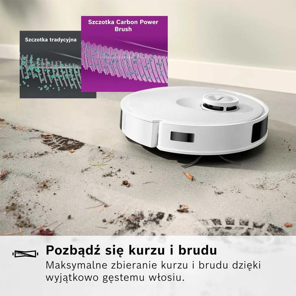 Dulkių siurblys - robotas Bosch Spotless +, Baltas (BCRD1W)