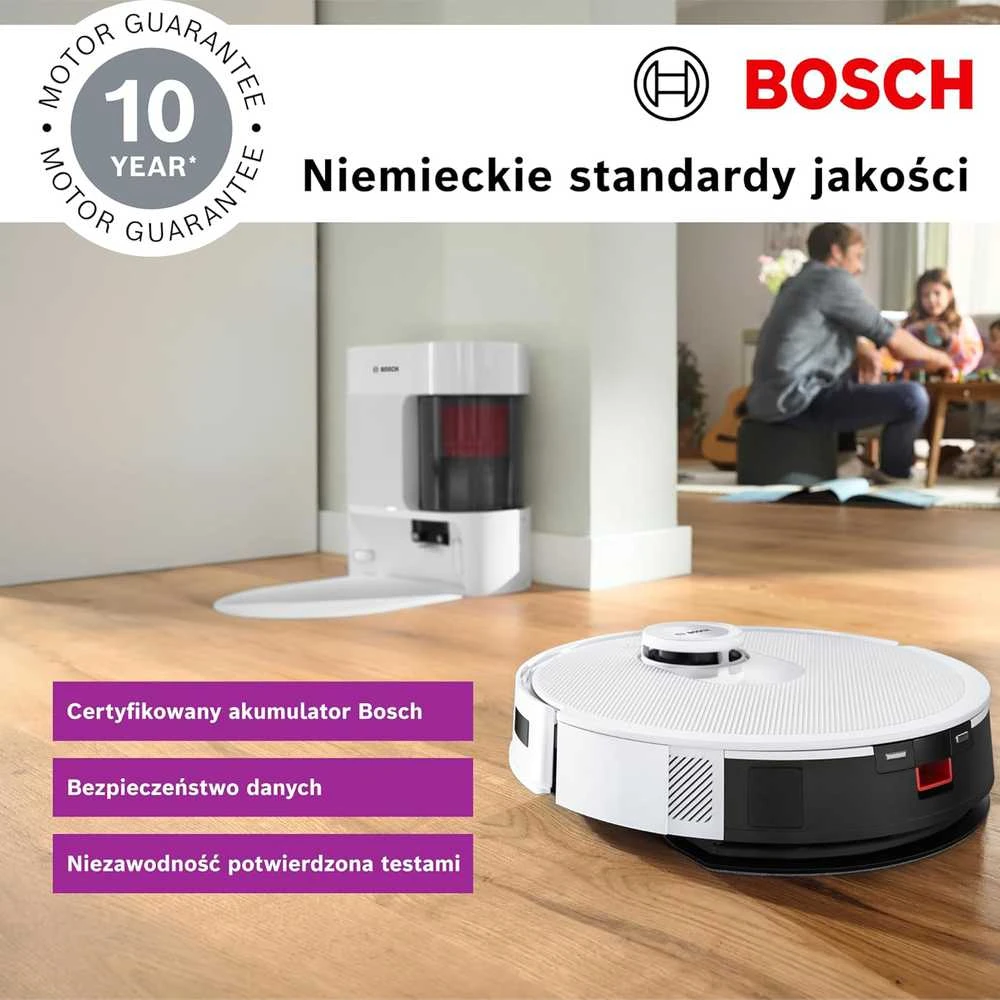 Dulkių siurblys - robotas Bosch Spotless +, Baltas (BCRD1W)