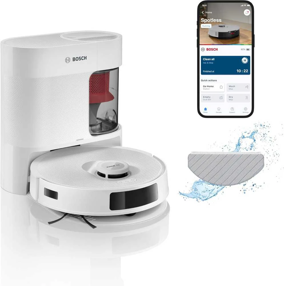 Dulkių siurblys - robotas Bosch Spotless +, Baltas (BCRD1W)
