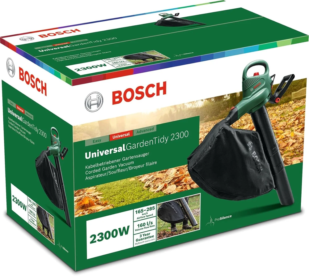 Bosch sodo lapų pūstuvas-siurblys UniversalGardenTidy 2300, 2300 W, 45 l, 06008B1002