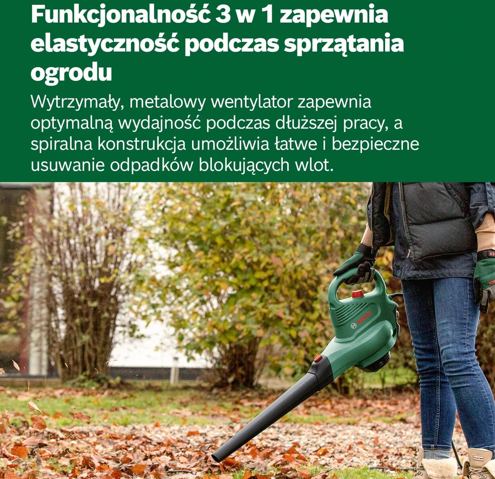 Bosch sodo lapų siurblys-pūstuvas-smulkintuvas 3000 W UniversalGardenTidy 3000 06008B1001