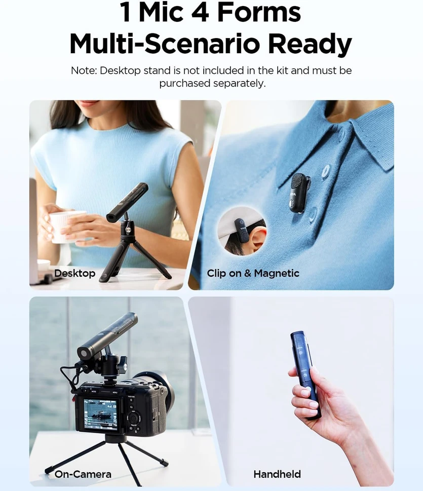 Mikrofonas BOYA MAGIC-03 belaidis 2.4GHz USB-C - juoda