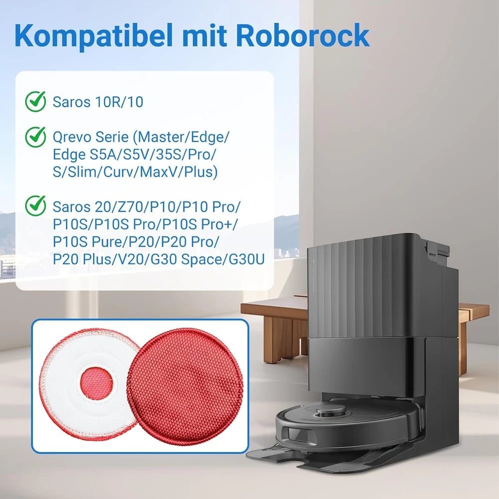 Bpbdzz mikropluošto šluostės robotams dulkių siurbliams, 8 vnt., 13 cm, P10