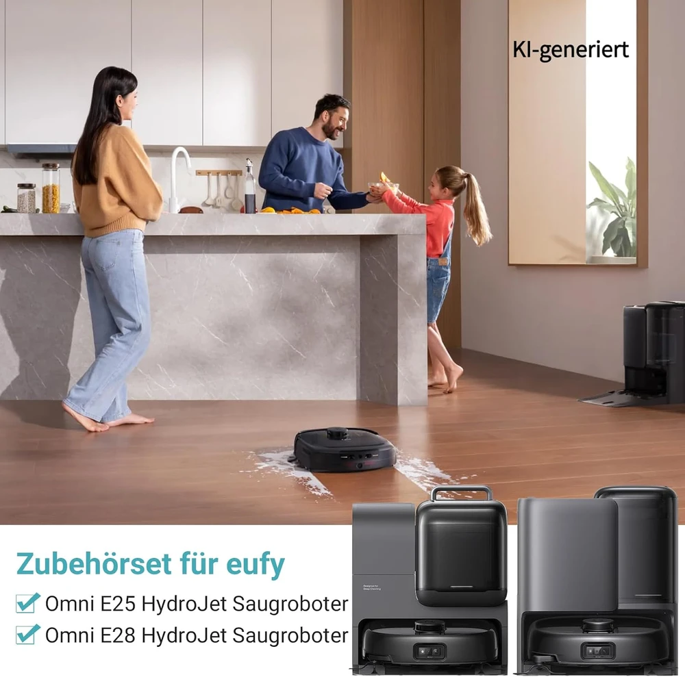Bpbdzz robotų dulkių siurblių priedų rinkinys Eufy Omni E25/E28, 26 vnt.