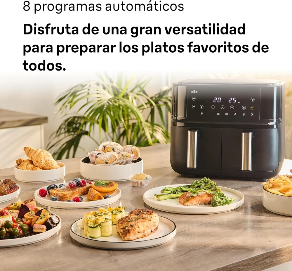 Gruzdintuvė Braun TwinCook 3 TD3030 Air Fryer, 2850W - Juodas