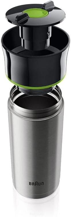 Braun termopuodelis 330 ml sidabrinis juodas