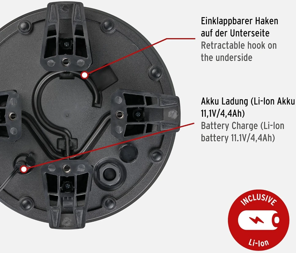 Brennenstuhl akumuliatorinis 360° LED darbo prožektorius 30 W 3000 lm 1171410301