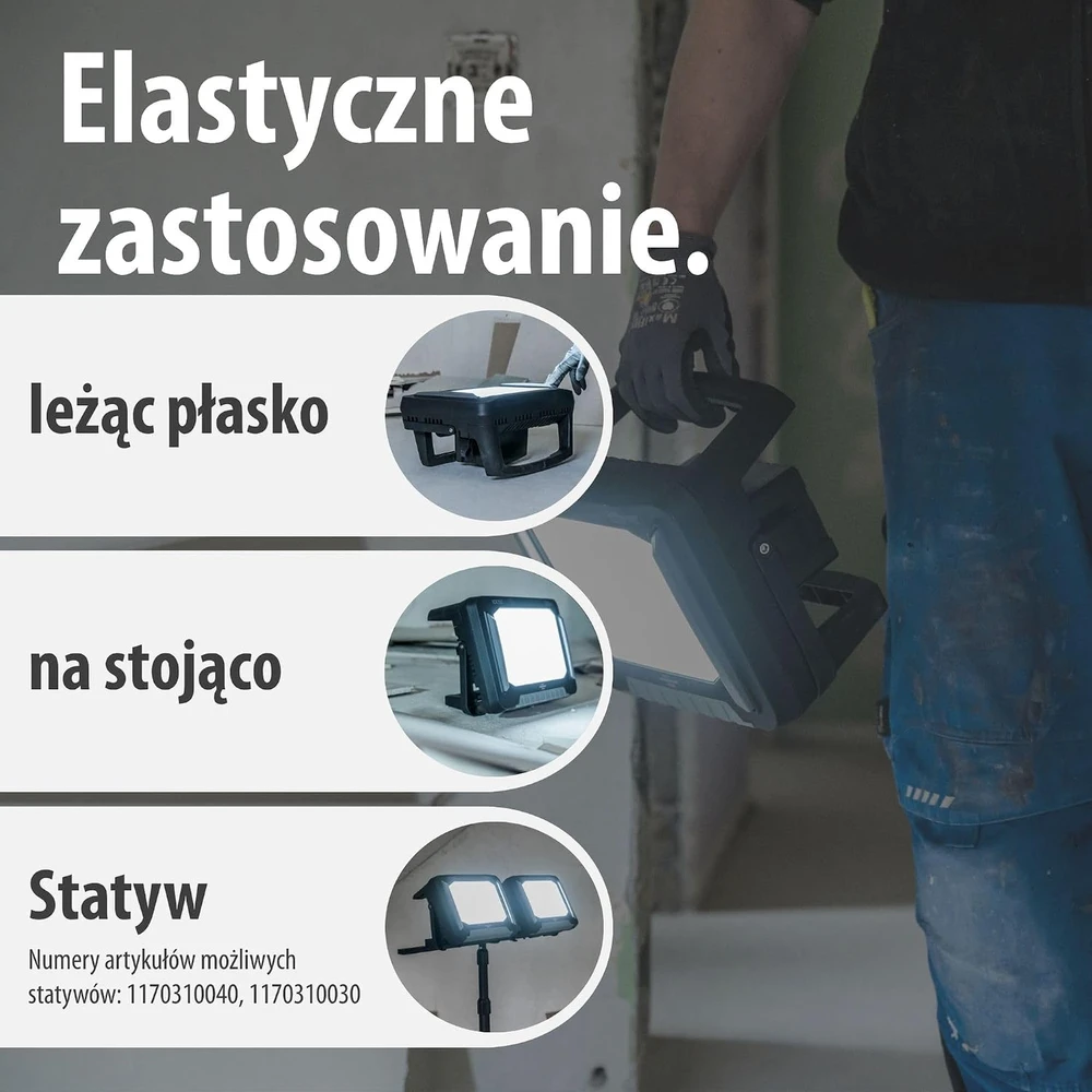 Brennenstuhl akumuliatorinis LED statybinis prožektorius 3150 lm 18 V 1173700007