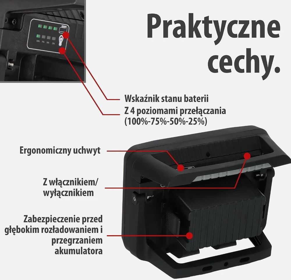 Brennenstuhl akumuliatorinis LED statybinis prožektorius 3150 lm 18 V 1173700007