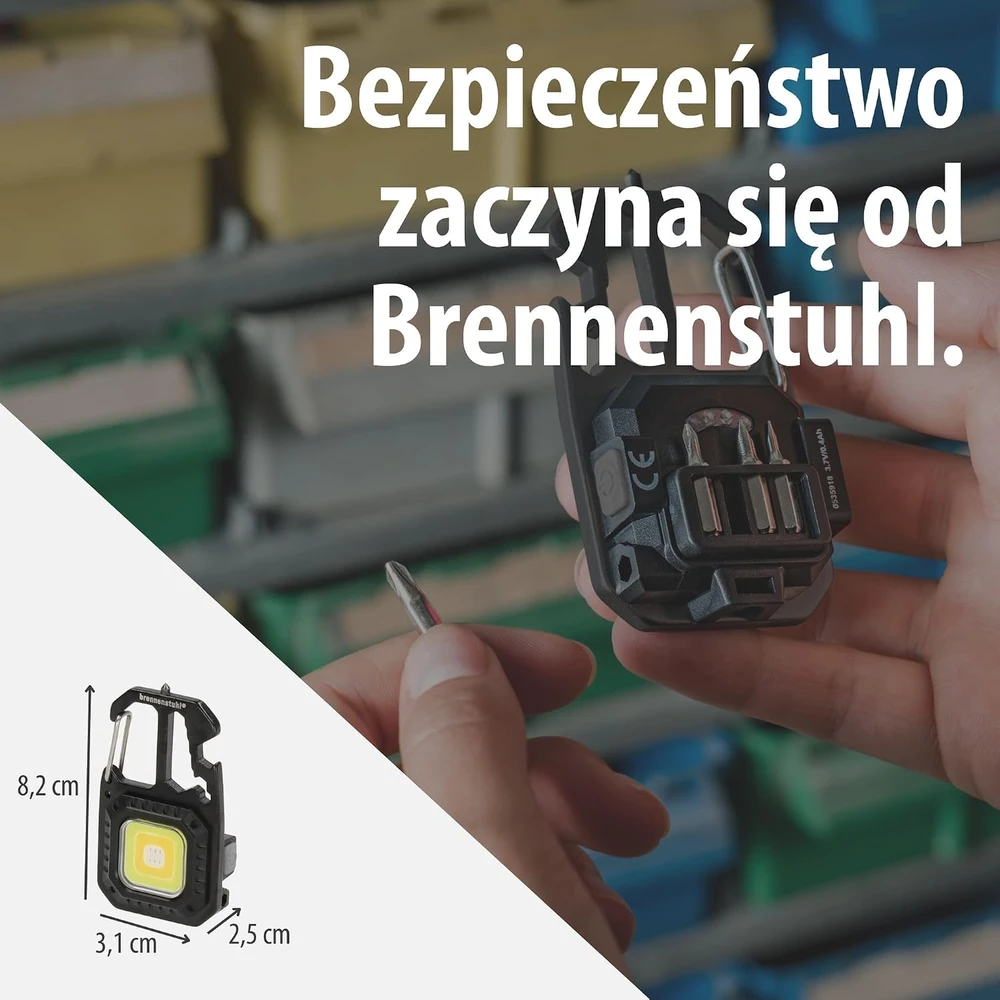 Brennenstuhl LED darbinis žibintuvėlis 600 lm su akumuliatoriumi, 7 režimai, MTL 600 A