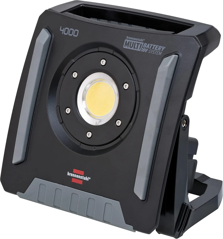 LED darbo vietos šviestuvas Brennenstuhl 1173140400, 18 V, 4500 lm, IP65, 4 šviesos lygiai, be akumuliatoriaus