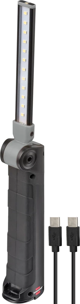 Brennenstuhl LED darbo žibintas su akumuliatoriumi, magnetu, USB-C, 400+70 lm, 1177370010