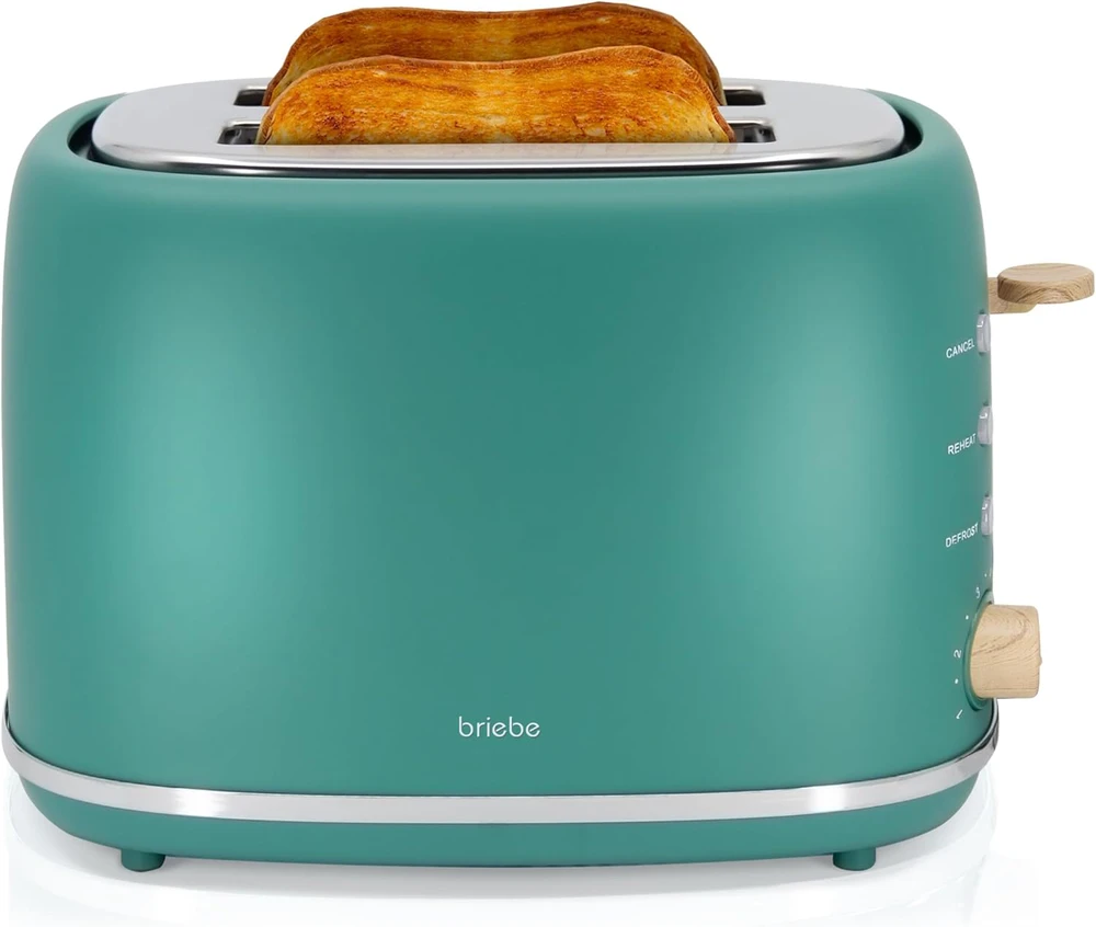 briebe pusryčių rinkinys Nordic – skrudintuvas 2 riekių, 6 lygių skrudinimas ir elektrinis virdulys 1,7 l, 2200 W