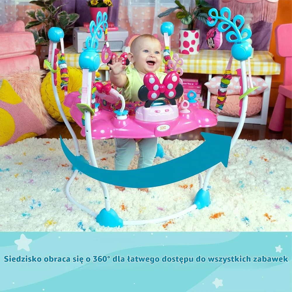 Bright Stars Disney Kūdikio kėdutė Minnie Mouse, rožinė K10299