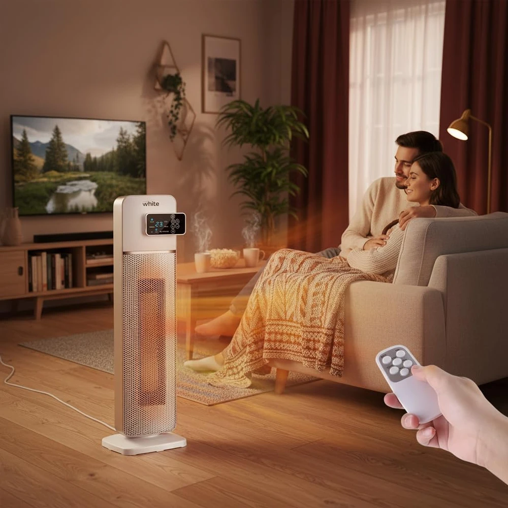 Brigros bokštinis elektrinis PTC šildytuvas 2000 W su osciliacija ir nuotoliniu valdymu EFUNFJ980R