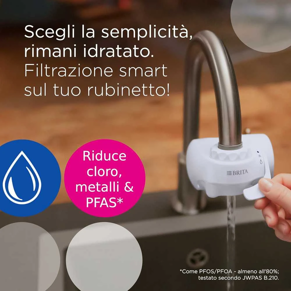 Brita vandens čiaupui montuojamas filtras ON TAP V, 4 mėnesių naudojimo trukmė