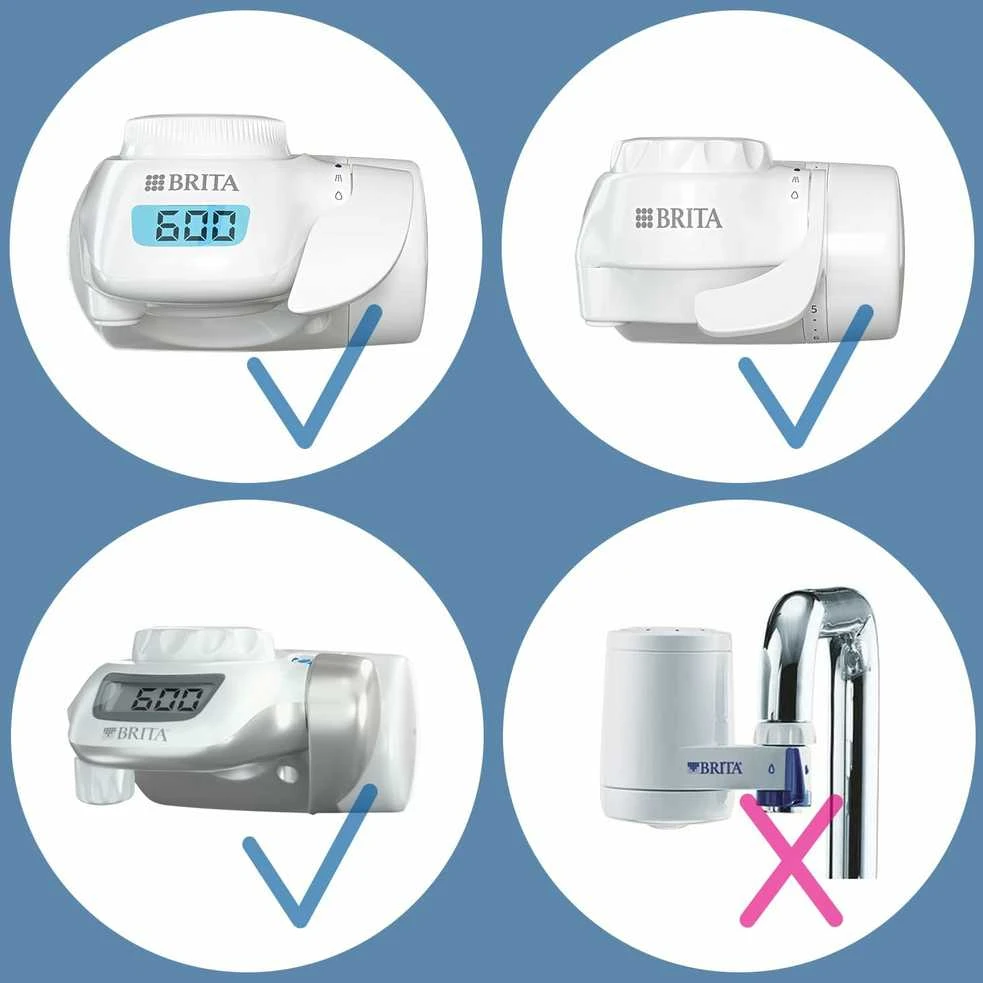 Brita vandens čiaupui montuojamas filtras ON TAP V, 4 mėnesių naudojimo trukmė