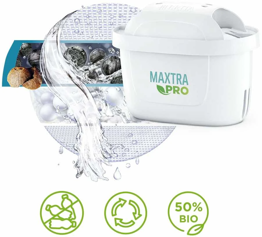 Brita vandens filtravimo ąsotis Marella XL 3,5L, elektrinis indikatorius, mėlynas, su MAXTRA PRO Pure Performance filtru
