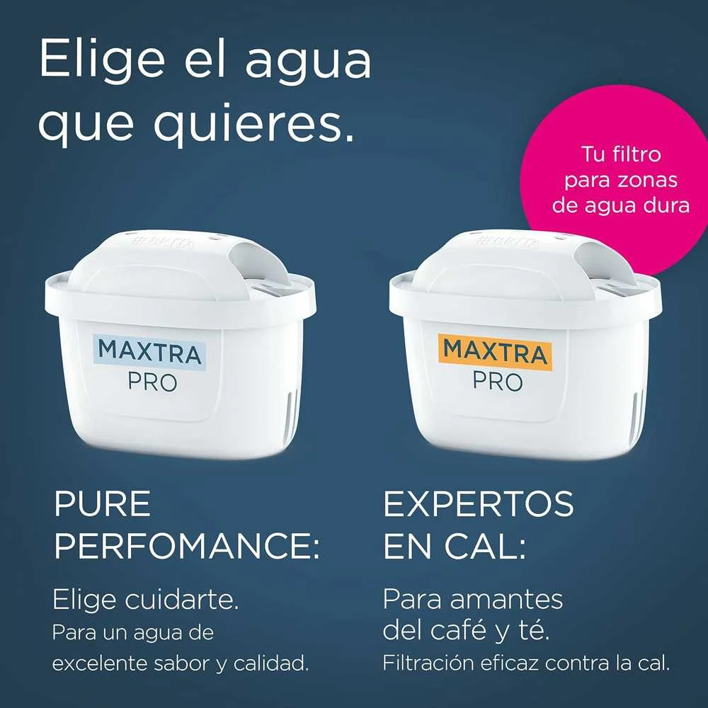 Brita vandens filtravimo ąsotis, stiklinis korpusas, 2,5 l talpa, MAXTRA PRO, mėlynas
