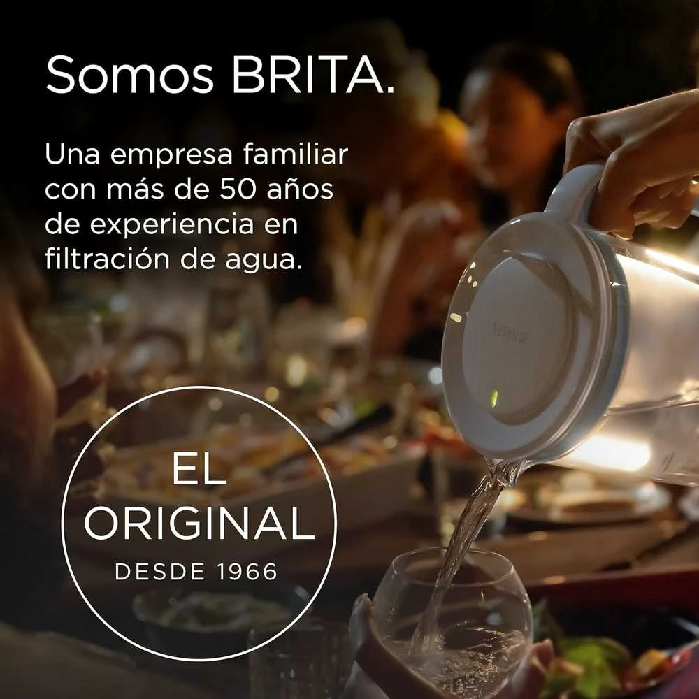 Brita vandens filtravimo ąsotis, stiklinis korpusas, 2,5 l talpa, MAXTRA PRO, mėlynas