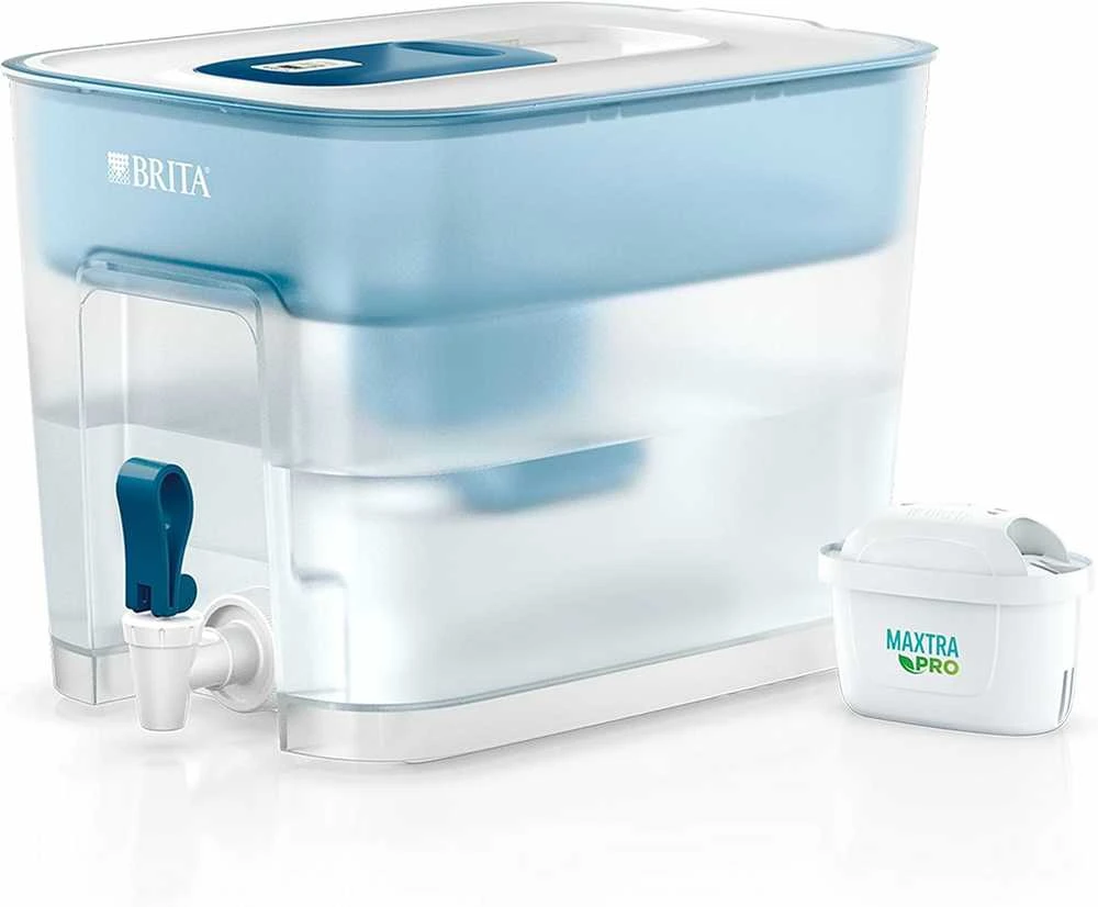 BRITA vandens filtravimo dozatorius su XXL Flow 8,2L talpa ir MAXTRA PRO Pure Performance filtru biurui ir šeimai