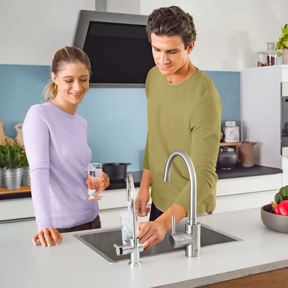 Brita vandens maišytuvas su filtru mypureP1, nerūdijančio plieno, 26,5 cm