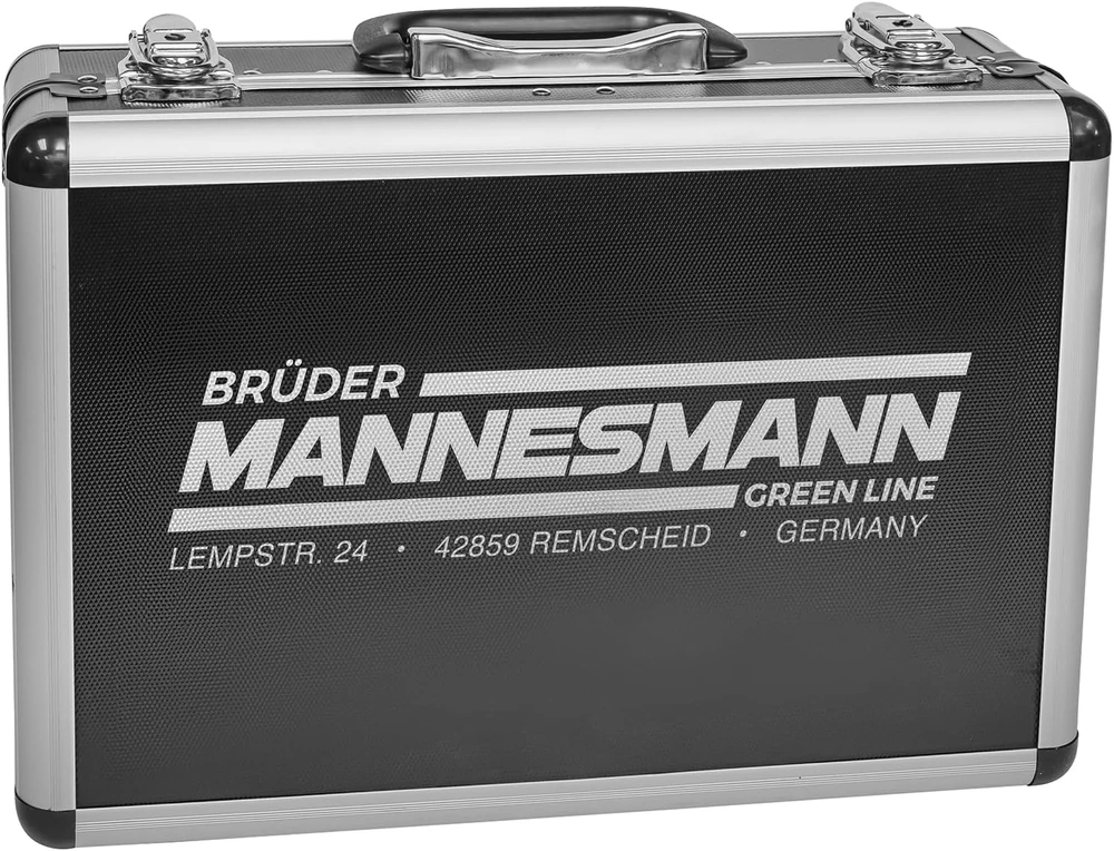 Brüder Mannesmann įrankių rinkinys 90 dalių aliuminio lagaminas M29067