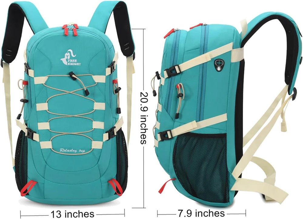 Bseash turistinis vandeniui atspari kuprinė, 40 l, 900D nailonas, ergonomiška konstrukcija, modelis 0219