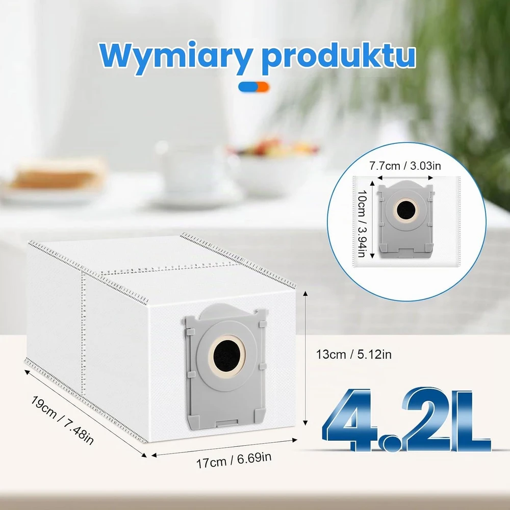 BTRSOLUS dulkių maišeliai ECOVACS DEEBOT stotelėms, 14 vnt., 4.2 l, modelis 14t50