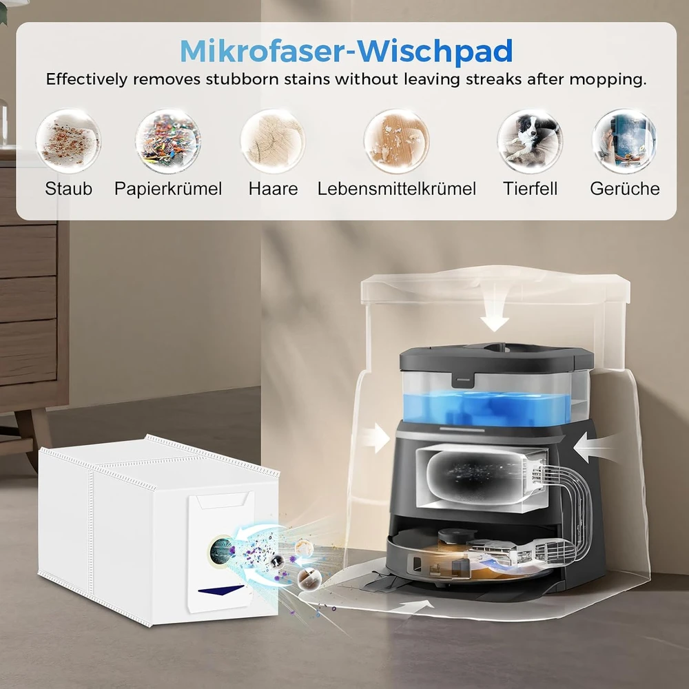 BTRSOLUS roboto dulkių siurblio priežiūros priedų rinkinys DEEBOT T30 Omni ir T30 Pro, 25 vnt., 25T30