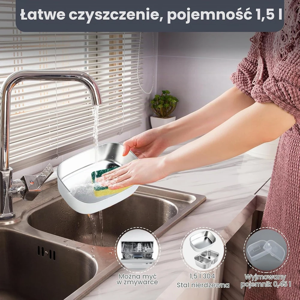 BYbrutek elektrinė pietų dėžutė 100 W, 1,5 l, 12 V/24 V/220 V, B0D6LDGR4X