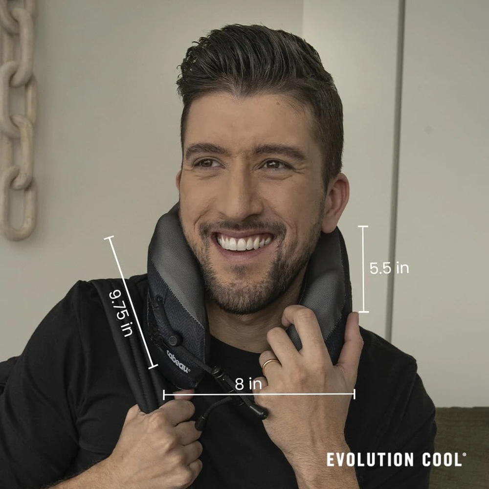 Cabeau kelioninė kaklo pagalvė su ventiliacija, atminties puta, juoda, Evolution Cool