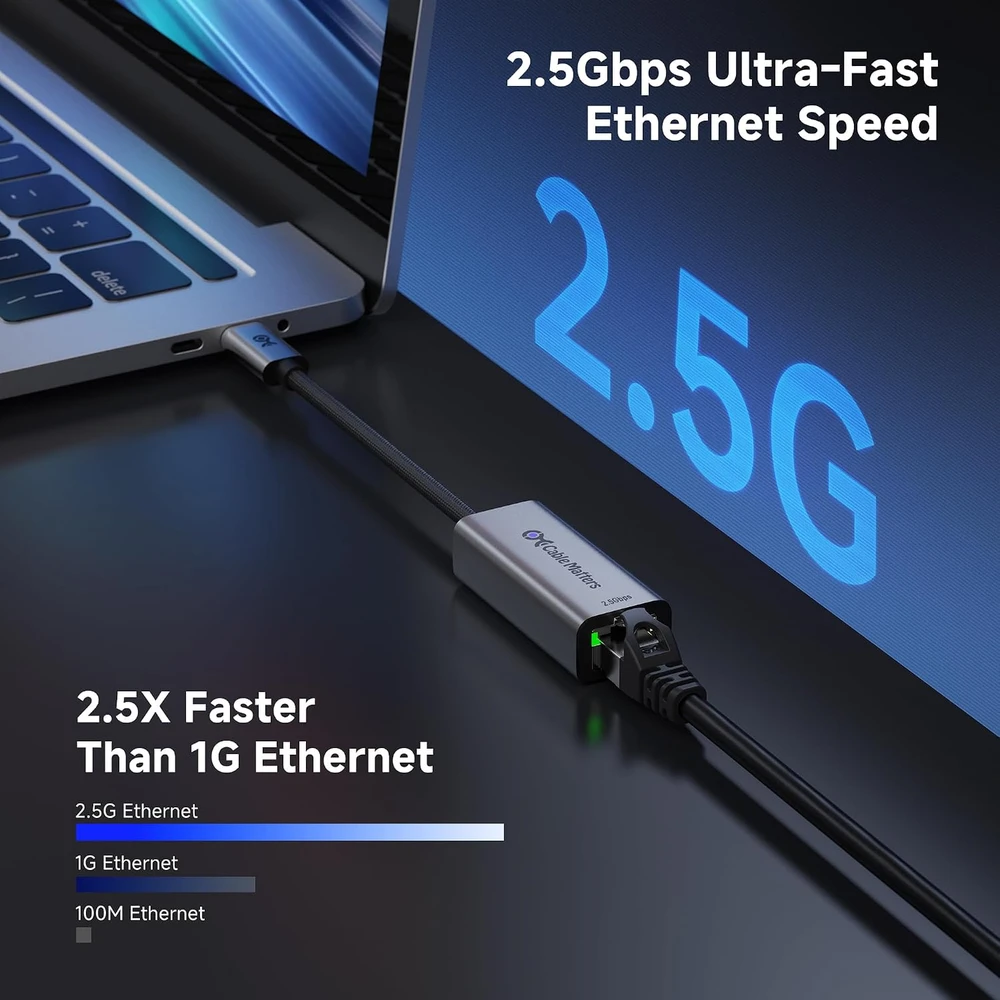 Cable Matters USB-C į Ethernet 2.5 Gb/s tinklo adapteris 201485