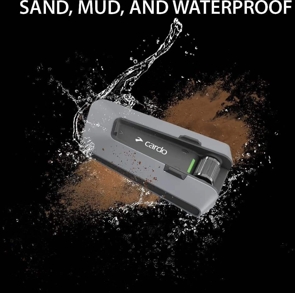 Cardo Bluetooth šalmo interkomas PACKTALK EDGE SINGLE ORV, 40 mm JBL garsiakalbiai, atsparus vandeniui