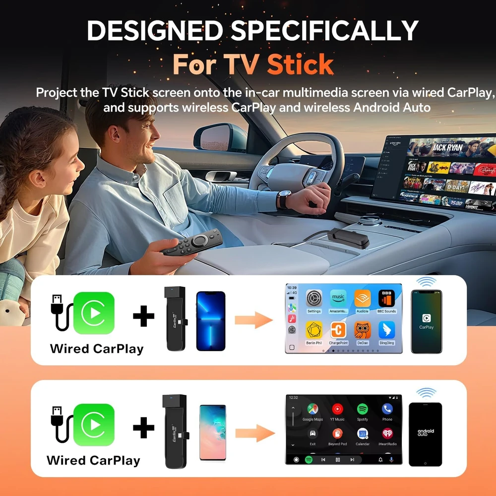 Carlinkit FireDrive Link belaidis adapteris