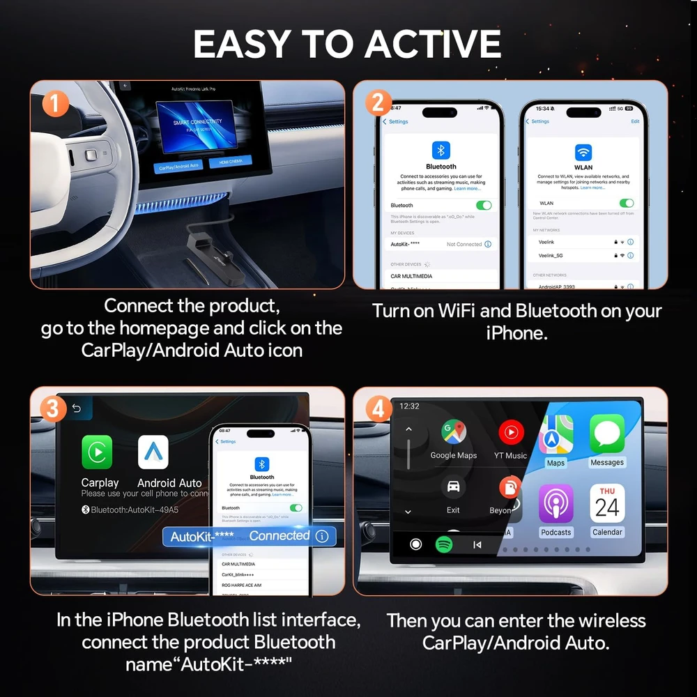 Carlinkit FireDrive Link belaidis adapteris