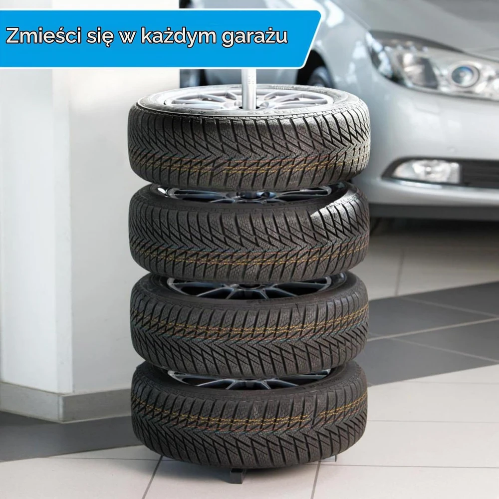 cartrend automobilių padangų stovas 4 padangoms iki 225 mm, modelis 1090