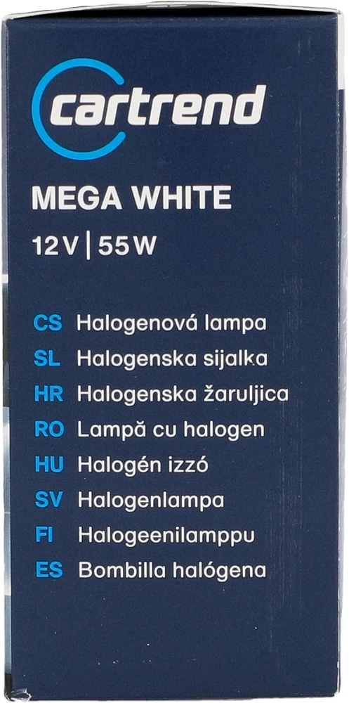cartrend H7 automobilinės halogeninės lemputės Xenon Mega Baltas 12 V 55 W, 77781