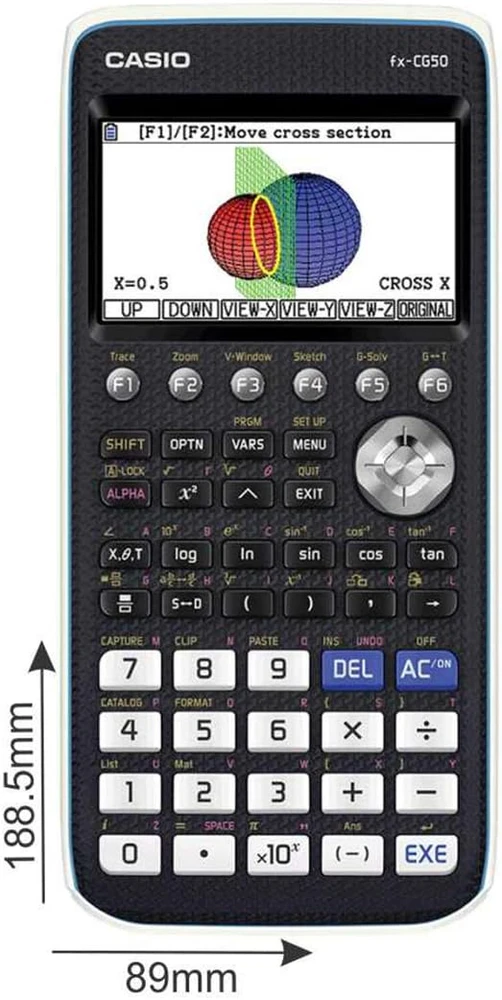 Casio FX-CG50 skaičiuotuvas Kišenė Grafikų skaičiuotuvas Juoda