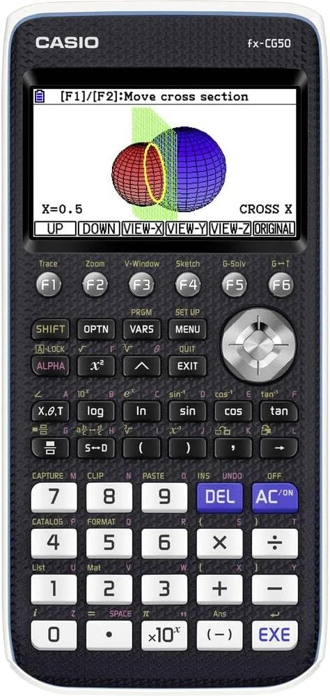 Casio grafinis mokslinis kalkuliatorius su LCD ekranu, maitinamas baterija, FX-CG50